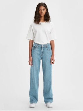 Levi's Women's Straight Leg Jeans in Light Blue Wash